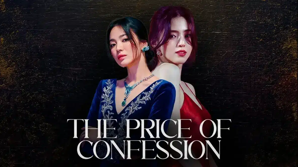 The Price of Confession Netflix K-Drama official poster featuring lead characters